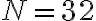 N = 32
