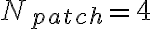 N_{patch} = 4
