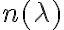 n(\lambda)