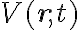  V(\mathbf{r}, t) 