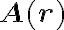 \mathbf{A}(\mathbf{r}) 