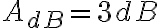 A_{dB} = 3 dB